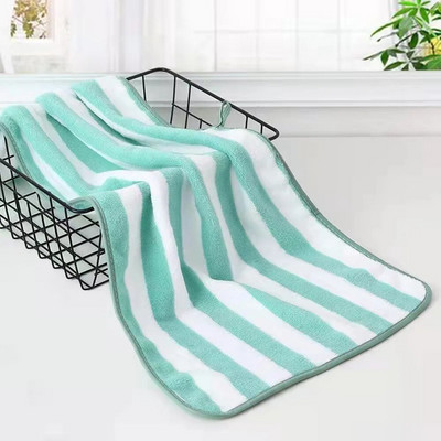 Simple Stripes nedvszívó, gyorsan száradó fürdőlepedők készletek Puha felnőttek arcra Kéztörölközők Fürdőszoba Mikroszálas Comefor Swim fürdőlepedők