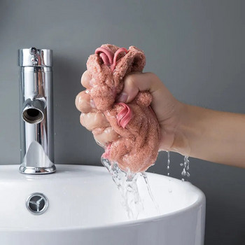 Πετσέτες χεριών Bowknot για Μπάνιο Κουζίνας Coral Velvet Microfiber Μαλακό Γρήγορο Στεγνό Απορροφητικό Πανιά Καθαρισμού Πετσέτα Σάουνα για το σπίτι