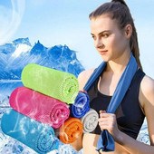 Kültéri sport jégtörölköző, gyors, azonnali hűtés, mikroszálas, gyorsan száradó jégtörölközők fitnesz jóga edzőterem futótörlő izzadsághűtő törölközők