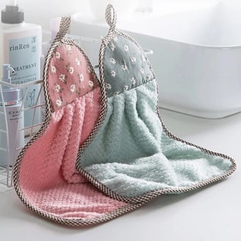 Πετσέτα χεριών Εργαλείο κουζίνας Κρεμαστή πετσέτα χαριτωμένη απορροφητική πετσέτα μπάνιου οικιακής τουαλέτας Καθαρισμός κουζίνας Πανί για πλύσιμο πιάτων