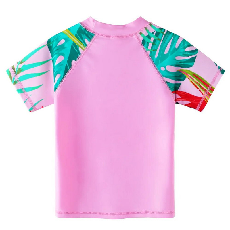 BAOHULU bērnu peldkostīms ar flamingo apdruku, divu gabalu komplekts Tankini UPF 50+ UV aizsargājošs peldkostīms bērnu ūdens sportam, izsitumu aizsargs