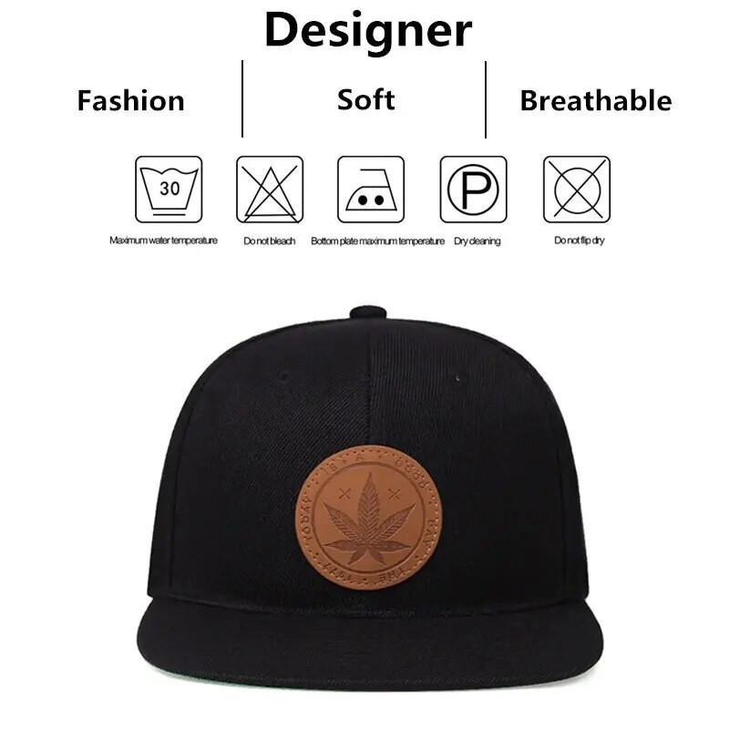 Nova bejzbolska kapa Javorov list Muškarci Ženske brze kape Hip hop šeširi za muškarce Klasični ležerni bend Rock Vez Šešir na kaseti