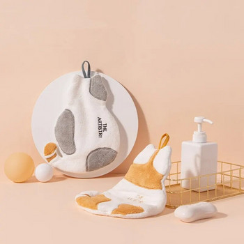 Super Absorbent Χαριτωμένη πετσέτα χεριών γάτας Πετσέτα κουζίνας μικροϊνών οικιακής χρήσης Υψηλής απόδοσης επιτραπέζια σκεύη Καθαρισμός πετσετών κουζίνας Εργαλεία κουζίνας
