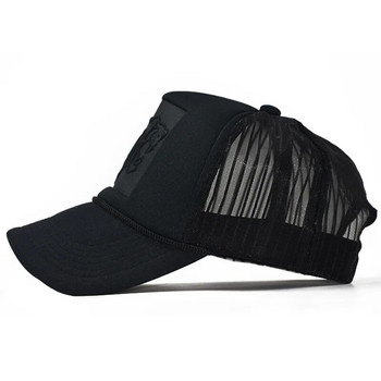 Καπέλο Trucker Hip Hop Μαύρο Λεοπάρ Καμπυλωτό καπέλα μπέιζμπολ Καλοκαιρινό διχτυωτό καπέλο snapback για γυναίκες άντρες κασκέτα καπέλο φορτηγού