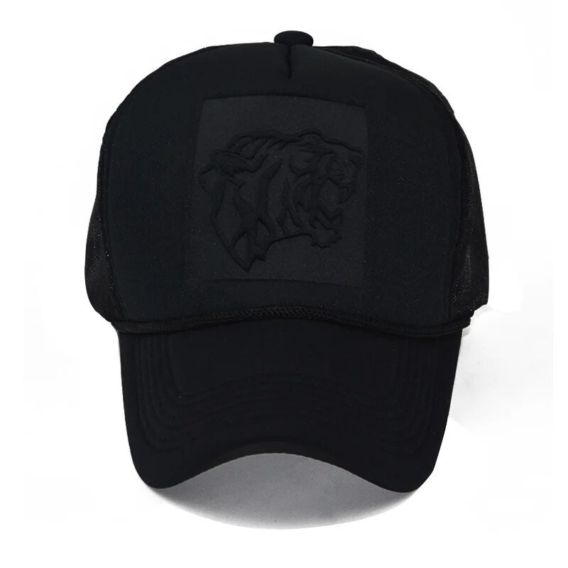 Šešir kamiondžija Hip-hop crni leopard print Zakrivljene bejzbol kape Ljetne mrežaste kape s leđima za žene Muškarci Casquette Kapa kamiondžija