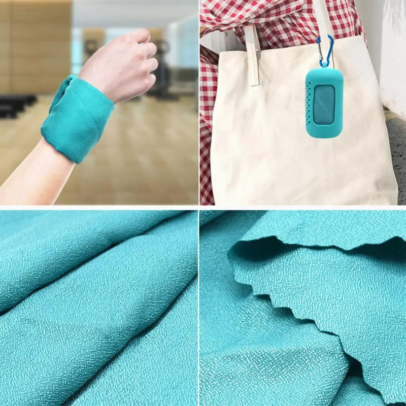 Novi prijenosni prijenosni mikrofiber brzo sušenje teretana biciklizam plaža sport hlađenje tuš ručnik za kupanje