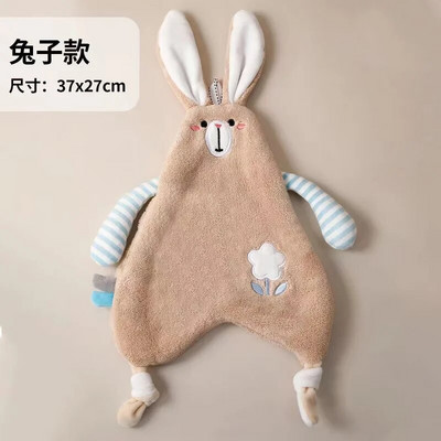 Mielas animacinio filmo zuikio formos tepalo šluostės skuduras virtuvės reikmenys sugeriantis pakabinamas rankšluostis koralų vilnos skuduras, mikropluošto rankšluostis