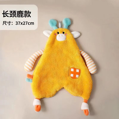 Mielas animacinio filmo zuikio formos tepalo šluostės skuduras virtuvės reikmenys sugeriantis pakabinamas rankšluostis koralų vilnos skuduras, mikropluošto rankšluostis