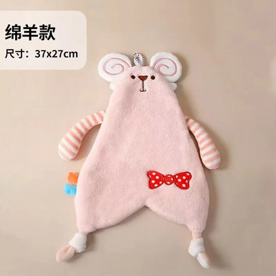 Mielas animacinio filmo zuikio formos tepalo šluostės skuduras virtuvės reikmenys sugeriantis pakabinamas rankšluostis koralų vilnos skuduras, mikropluošto rankšluostis