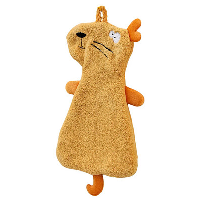 Карикатура Хипопотам Кърпичка Кухненски консумативи Бродерия Мека кърпа за ръце Домашна кухненска кърпа за съдове Монтирана на стена Висяща кърпа