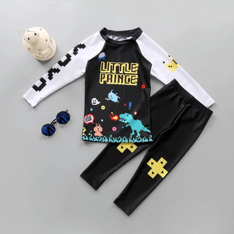 2023. gada ātri žūstoši bērnu peldkostīmi Gilrs viengabala peldkostīms ar garām piedurknēm svārki peldkostīms, pludmales apģērbs