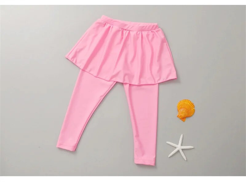 Meitenes divu gabalu uzvalks, 2-11 gadu bērnu peldkostīms ar garām piedurknēm, garām biksēm, 2023. gada mazulis, glīts, burtu apdrukas peldkostīms, bērnu peldkostīms