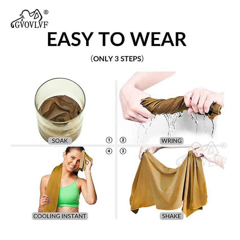 Rashladni ručnik za golf za vrat i lice Masivni rashladni ručnici od mikrovlakana za sportaše Rashladne obloge za vrat Instant za trčanje u teretani za jogu