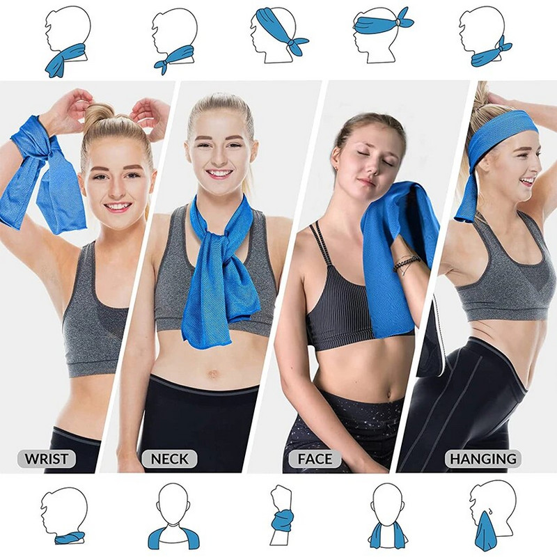 Rashladni ručnik za golf za vrat i lice Masivni rashladni ručnici od mikrovlakana za sportaše Rashladne obloge za vrat Instant za trčanje u teretani za jogu