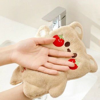 Χαριτωμένη πετσέτα χεριών ζώων Μαλακή παιδική πετσέτα μπάνιου Κουζίνα κρεμαστό μαντηλάκι Πετσέτα παχύρρευστη απορροφητική πετσέτα 핸드타올