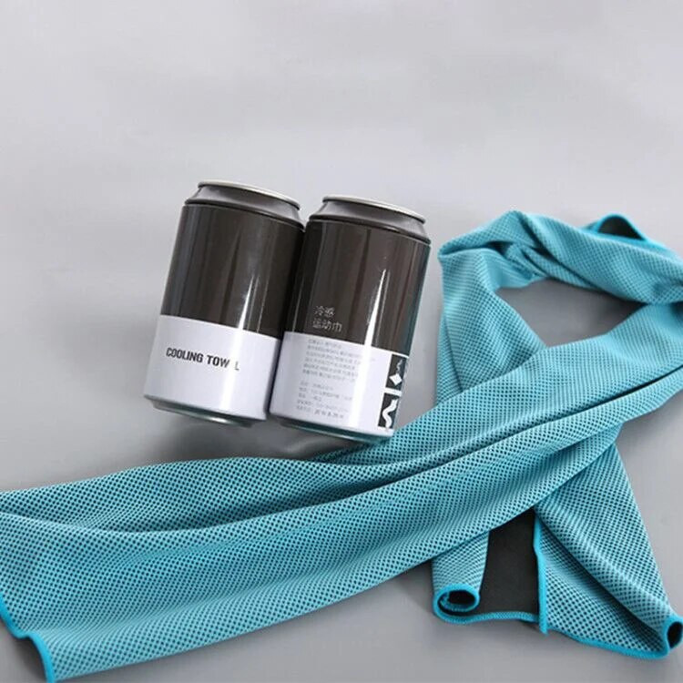 30*100cm голям размер Лятна охлаждаща кърпа Quick Dry Super Rapid Cool Gym Running Yoga Sport Хавлия с кутия за съхранение