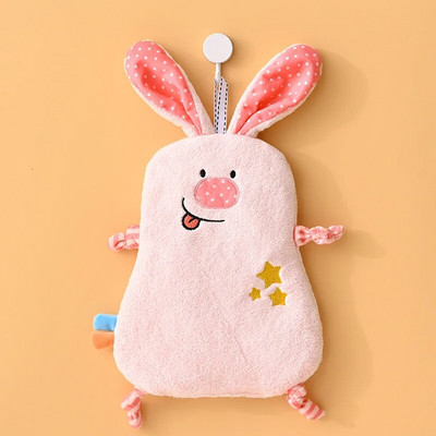 Animacinių filmų gyvūnai Rankšluostis Minkštas koralų vilna, aukštos kokybės sugerianti oda, nekenksminga odai Vaikiška nosinė virtuvės rankšluosčiai