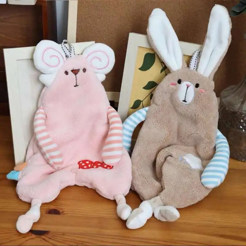 Animacinių filmų gyvūnai Rankšluostis Minkštas koralų vilna, aukštos kokybės sugerianti oda, nekenksminga odai Vaikiška nosinė virtuvės rankšluosčiai