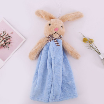 Cartoon Rabbit Coral Velvet rankšluostis virtuvei Vonios Mikropluošto minkštas greitai džiūstantis sugeriantis namų rankšluostis