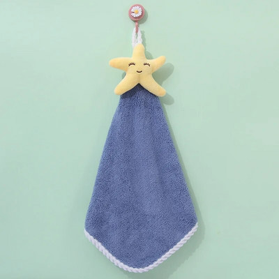 Cartoon Rabbit Coral Velvet rankšluostis virtuvei Vonios Mikropluošto minkštas greitai džiūstantis sugeriantis namų rankšluostis