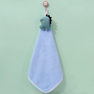 Cartoon Rabbit Coral Velvet rankšluostis virtuvei Vonios Mikropluošto minkštas greitai džiūstantis sugeriantis namų rankšluostis