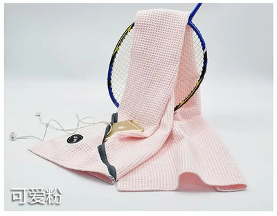 Waffle Checks Sportski ručnik od mikrovlakana s džepom na patentni zatvarač 30*110 cm Brzosušeći Plivanje Kampiranje Putovanja Teretana Joga Golf Ručnici Fitnes