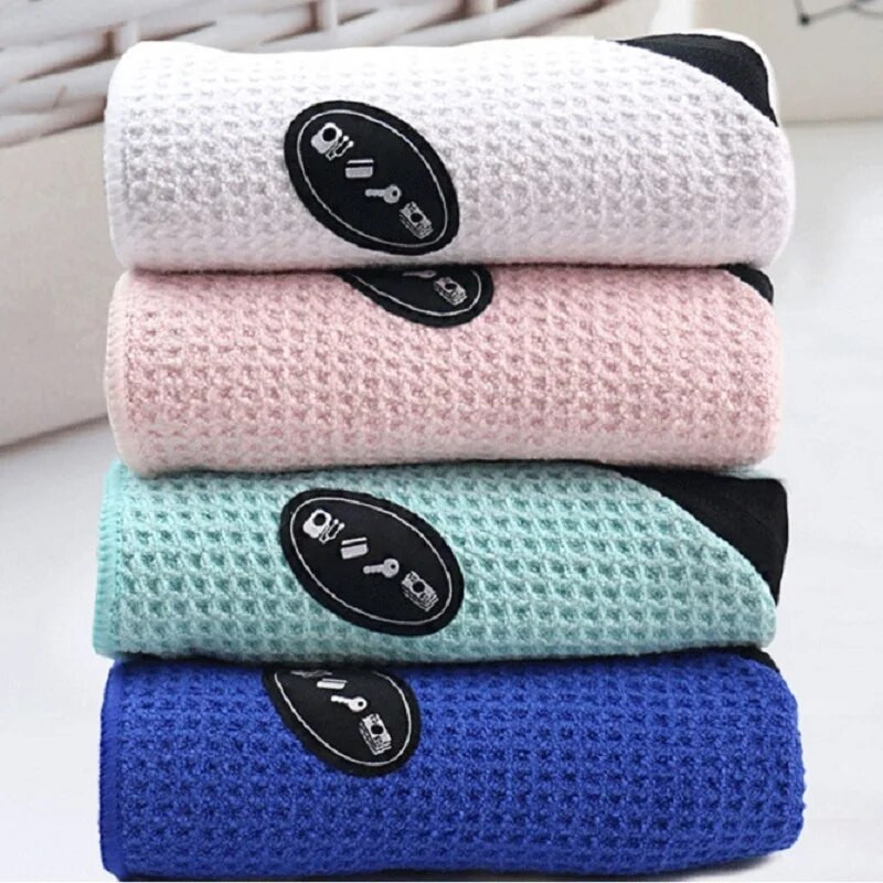 Waffle Checks Sportski ručnik od mikrovlakana s džepom na patentni zatvarač 30*110 cm Brzosušeći Plivanje Kampiranje Putovanja Teretana Joga Golf Ručnici Fitnes