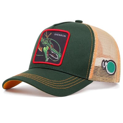 Divine dragon cartoon Outdoor recreation trucker hat men women baseball cap net mesh hats