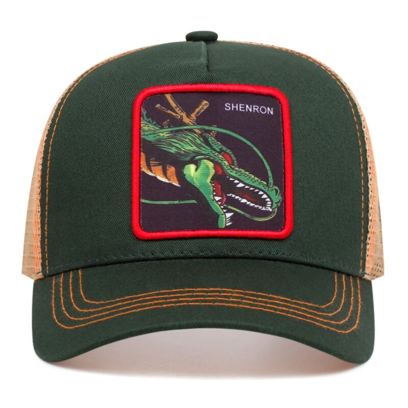 Božanski zmaj crtani šešir za rekreaciju na otvorenom, vozač kamiona, muškarci, žene, bejzbolska kapa, mrežasti šeširi