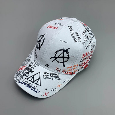 Novi Graffiti Hip-Hop Kpop Muškarci Žene Bejzbol kape Pamučne prozračne Snapback Sportske kape za skejtbord Adult Cool Streetwear Moda