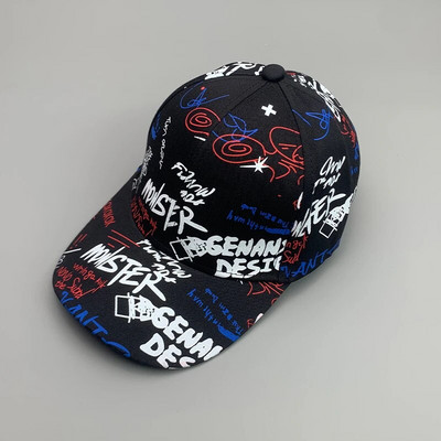 Novi Graffiti Hip-Hop Kpop Muškarci Žene Bejzbol kape Pamučne prozračne Snapback Sportske kape za skejtbord Adult Cool Streetwear Moda
