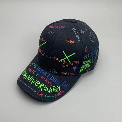 Novi Graffiti Hip-Hop Kpop Muškarci Žene Bejzbol kape Pamučne prozračne Snapback Sportske kape za skejtbord Adult Cool Streetwear Moda