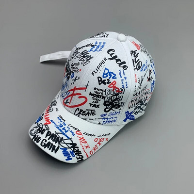 Novi Graffiti Hip-Hop Kpop Muškarci Žene Bejzbol kape Pamučne prozračne Snapback Sportske kape za skejtbord Adult Cool Streetwear Moda