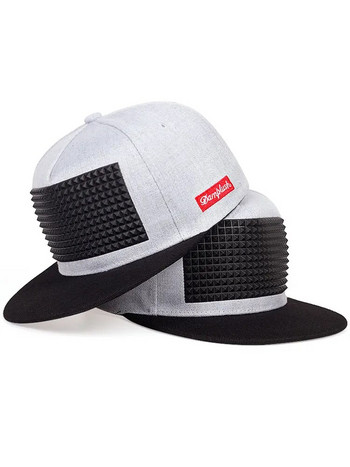 2022 Нова шапка с нитове за хип-хоп Скейтборд Мъжка бейзболна шапка Слънцезащитен крем Шапка на камион Бродерия на животни Шапка с копчета на гърба на едро