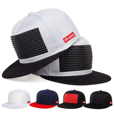 2022. Nova kapa s zakovicama za hip hop, skejtbord, muška bejzbolska kapa za zaštitu od sunca, šešir za kamiondžije, veleprodaja kape s vezom na stražnjim gumbima i životinjama