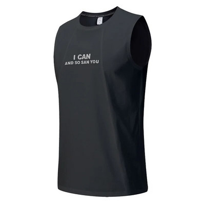 Muški prsluk za trčanje u teretani, sportski, uski, brzo sušeći, prozračni, tanki, elastični prsluk bez rukava, fitness majica, biciklistička majica