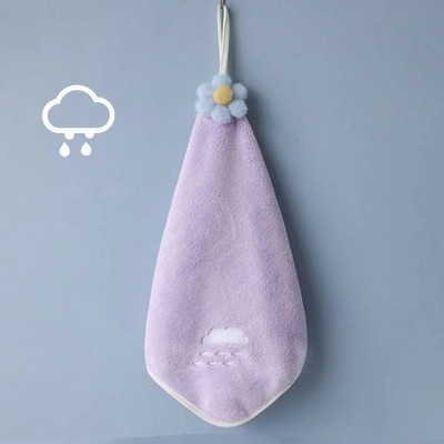 Deblji ručnik od koraljnog flisa koji se može objesiti Slatki upijajući ručnici za ruke Kuhinjske krpe od mikrovlakana Krpa za čišćenje Krpa Rupčić