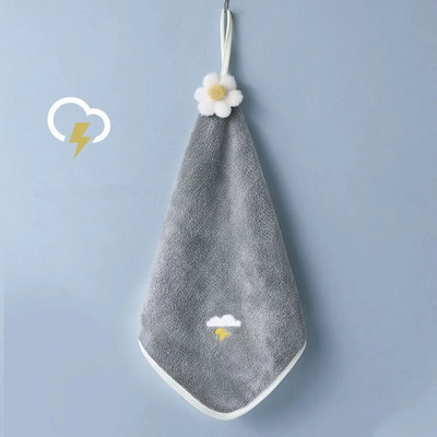 Deblji ručnik od koraljnog flisa koji se može objesiti Slatki upijajući ručnici za ruke Kuhinjske krpe od mikrovlakana Krpa za čišćenje Krpa Rupčić