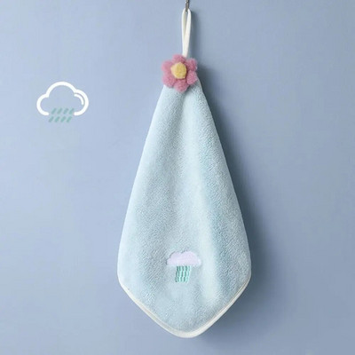 Deblji ručnik od koraljnog flisa koji se može objesiti Slatki upijajući ručnici za ruke Kuhinjske krpe od mikrovlakana Krpa za čišćenje Krpa Rupčić