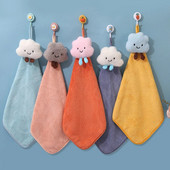 Slatki ručnici za ruke za kuhinju, kupaonicu, koraljni baršun, mikrofibra, mekane, brzo sušeće upijajuće krpe za čišćenje kućne saune frotirni ručnik