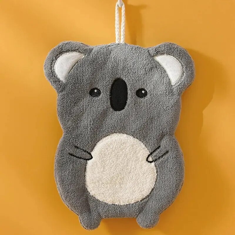 Коралова кадифена кърпа Нова сладка висяща тип анимационна кухня Абсорбираща кърпа за баня Бързосъхнеща кърпа за ръце на едро