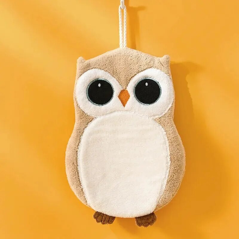 Коралова кадифена кърпа Нова сладка висяща тип анимационна кухня Абсорбираща кърпа за баня Бързосъхнеща кърпа за ръце на едро