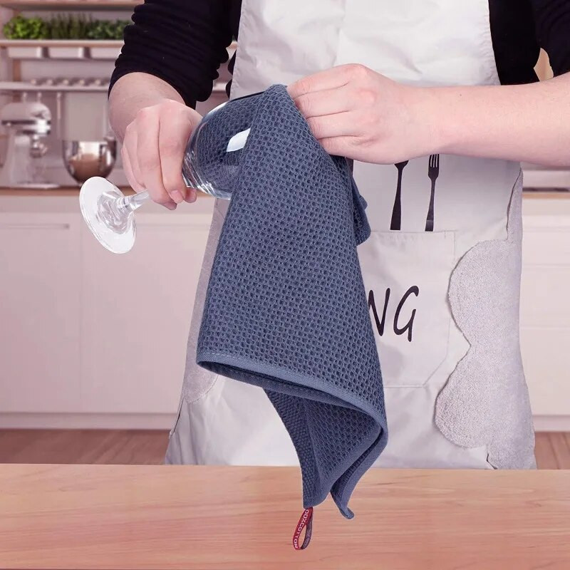 1 bucată prosop de bucătărie din bumbac, cârpă de curățare magică ultra moale, cârpe de curățare absorbante, cârpe de ștergere îngroșate, cârpă de vase, instrumente de curățare