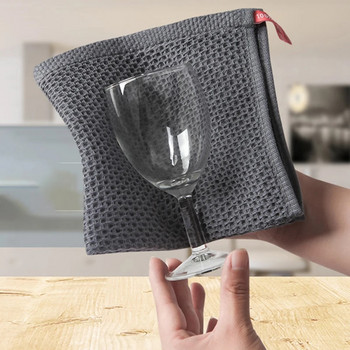 Βαμβακερή πετσέτα Μαλακό απορροφητικό πανί πιάτων κουζίνας Πανί για πιάτα κηρήθρα Πετσέτα καθαρισμού προσώπου που αναπνέει
