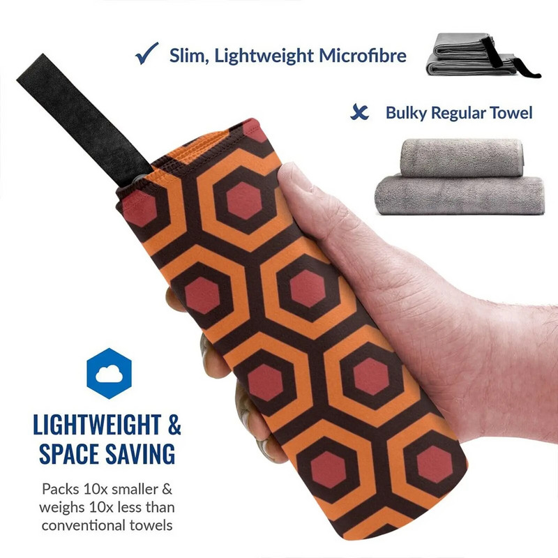 Redrum Mid Century Modern Overlook Hotel Shining 237 Pattern Quick Dry Ručnik Gym Sport Bath Portable King Redrum Stanley Film