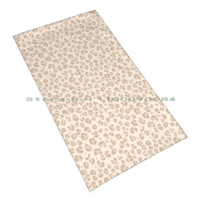 Beige Animal Print Home Decor Erin Kendal Gyors száraz törölköző Tornaterem Sportfürdő Hordozható Bézs Erin Kendal Leopard Light Animal