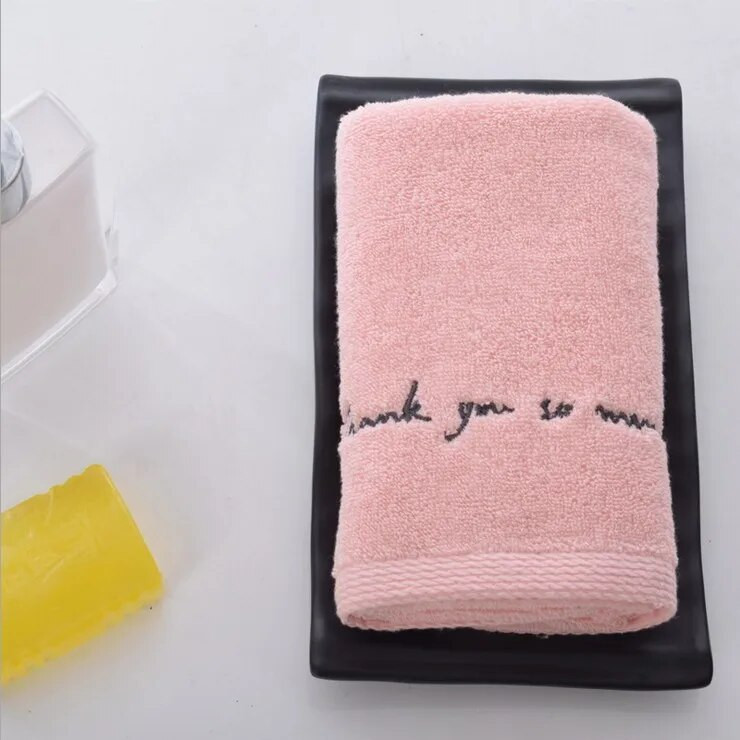 Par Podebljani ručnik za vježbanje za odrasle Pamučni kućanski ručnici za ljubitelje vezeni sportski ručnik za lice brzo sušenje 34*76 cm