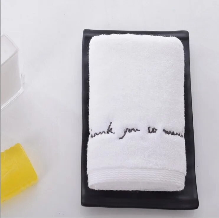 Par Podebljani ručnik za vježbanje za odrasle Pamučni kućanski ručnici za ljubitelje vezeni sportski ručnik za lice brzo sušenje 34*76 cm