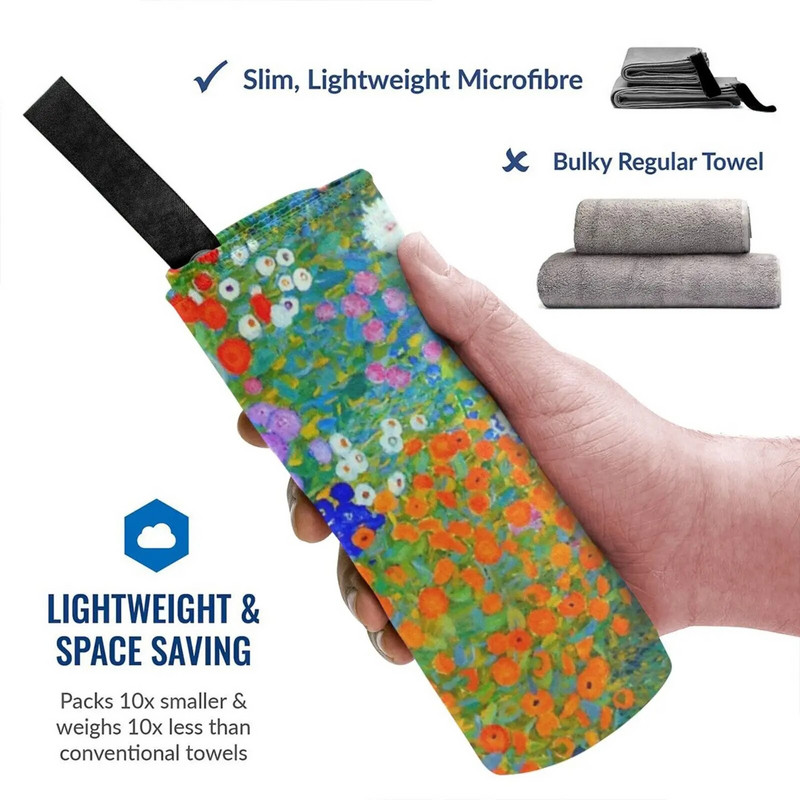 Gustav Klimt-Cvjetnjak Brzosušivi ručnik Teretana Sportska kupka Prijenosni Malcesine na jezeru Garda Gustav Gustav Klimt Gustav