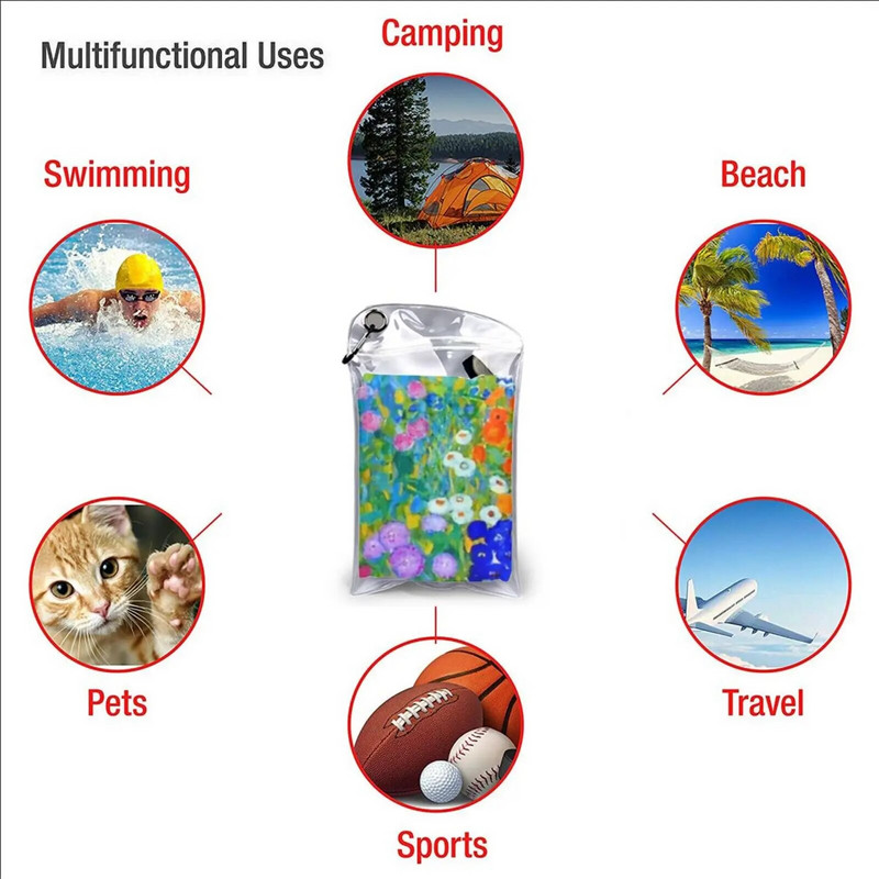 Gustav Klimt-Cvjetnjak Brzosušivi ručnik Teretana Sportska kupka Prijenosni Malcesine na jezeru Garda Gustav Gustav Klimt Gustav